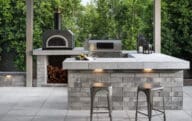 An outdoor kitchen you can purchase for a reasonable cost.