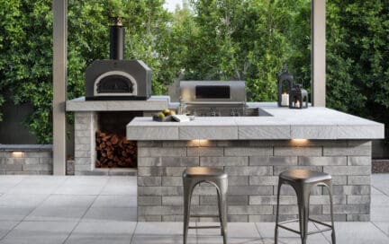 An outdoor kitchen you can purchase for a reasonable cost.