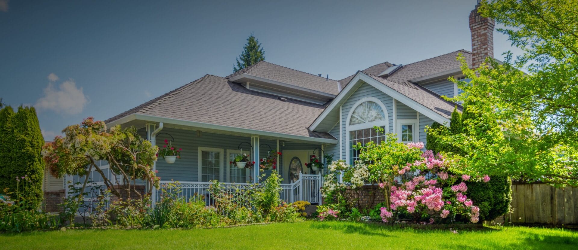 Beautiful home with spring landscaping for Top Agent Insights Spring 2021.