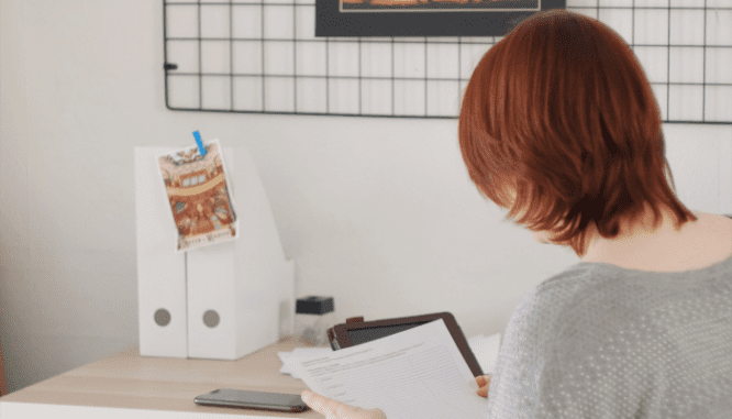 a person reviewing the results of their home appraisal.