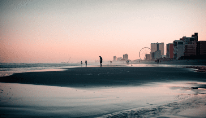 An image of a beach front to demonstrate the process of buying a house in Myrtle Beach.
