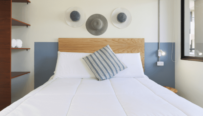 A bed purchased during Memorial Day home sales.