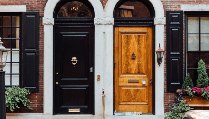 Doors that will be inspected during a home sale.
