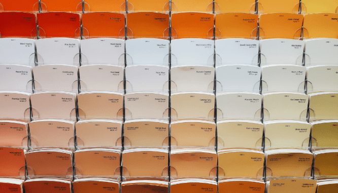 Paint swatches that can be used before painting trim white.