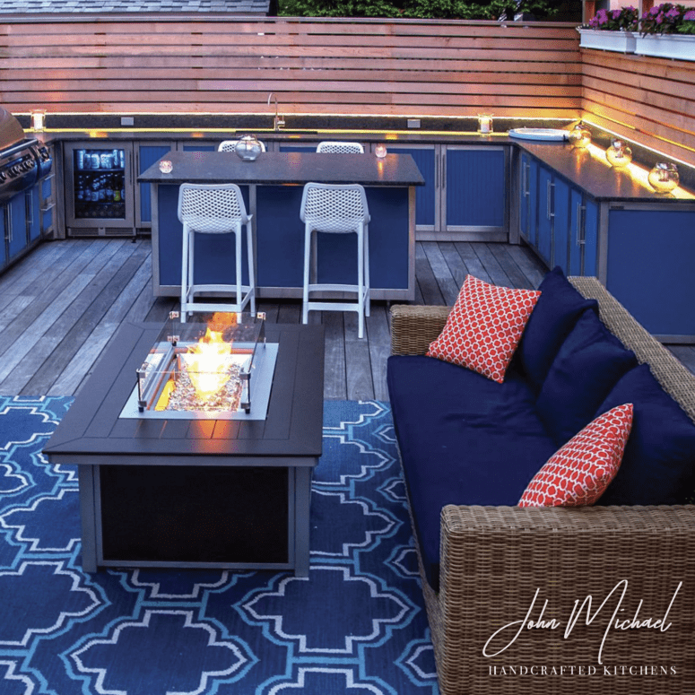 An image of a backyard to demonstrate backyard lighting ideas.