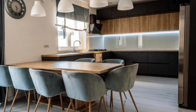 An image of a kitchen to demonstrate if you should borrow money to renovate your home.