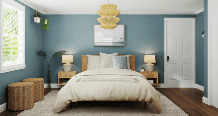 a small bedroom, which you can organize for optimum space.