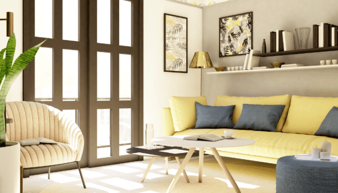 An image of a living room to demonstrate how to FSBO.