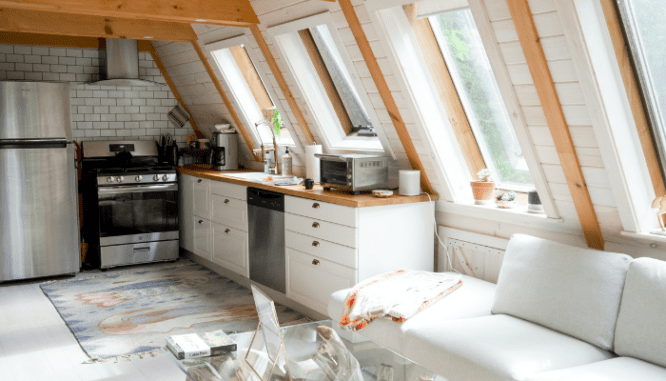 An attic that can increase home value when added.