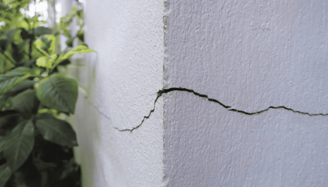 Exterior cracks in a house can be part of the home settling process.