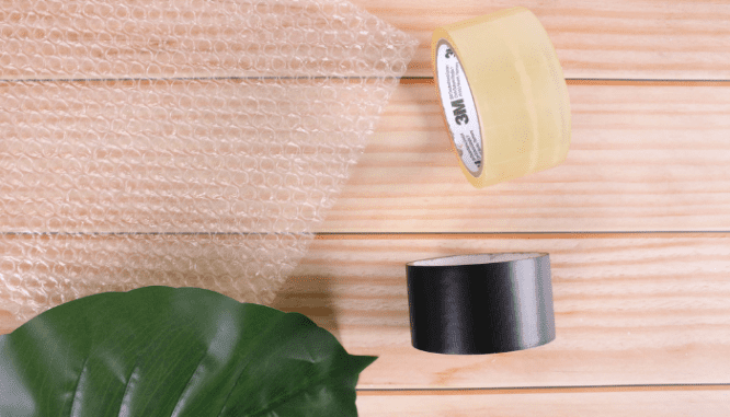 Supplies that will be used for packing and moving.