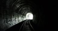 Light at end of train tunnel.