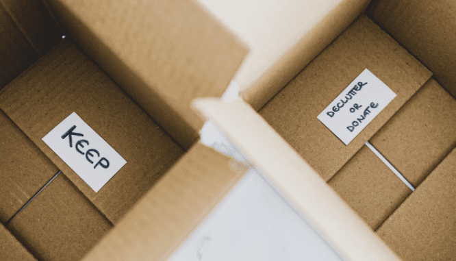 Start decluttering before garage remodel