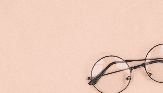 Glasses used to review final documents to buy a house.