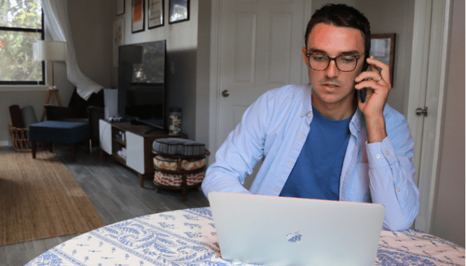 A homebuyer calling his agent to find out what happens if the house is damaged before closing.