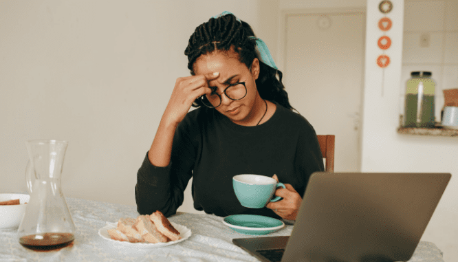 A woman finding out her house received a low and negative appraisal.