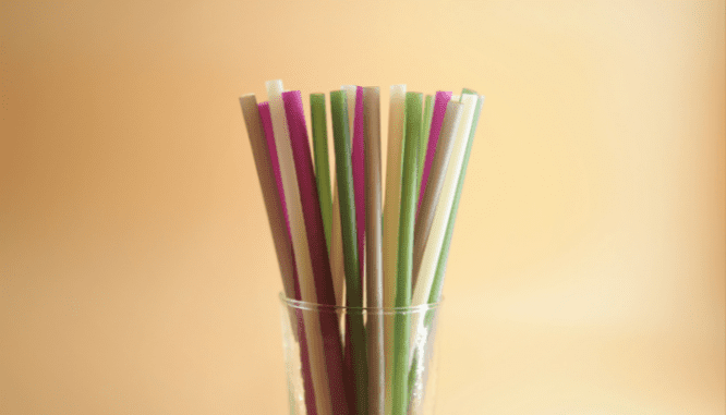 Drinking straws, which can be used to pack necklaces for moving.