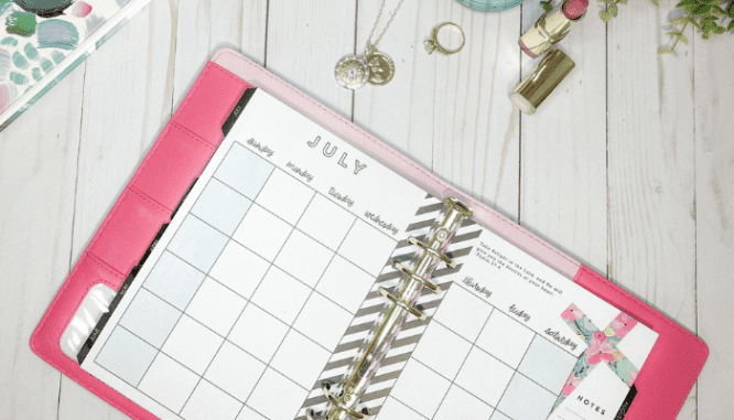 A calendar used to track when the best time of year I should sell my house.