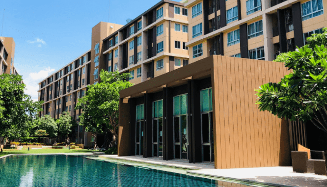 A condo or co-op that has amenities for owners.