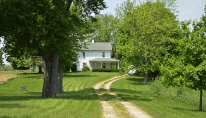 A house that has a mortgage on it.