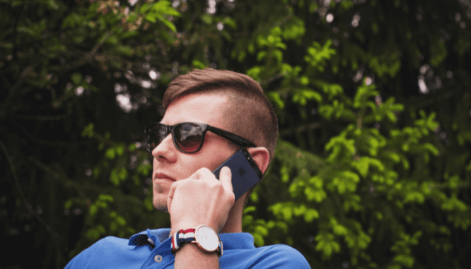 A person talking on the phone about the inspection contingency clasue.