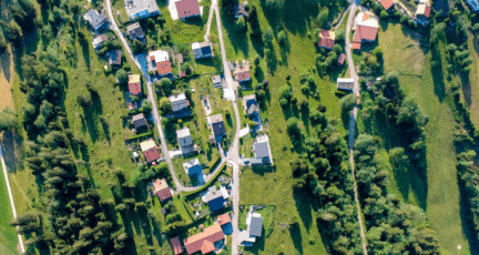 A neighborhood, where you might want to move to start over.