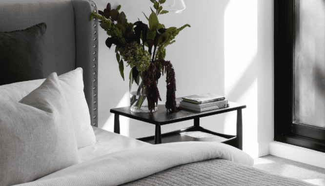 A bedroom, which you can paint one of the best bedroom colors to sell a house.