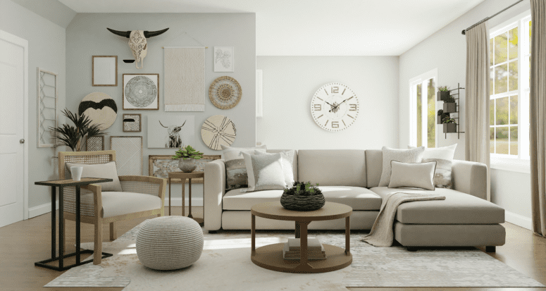 A home with a mortgage that is getting paid off.