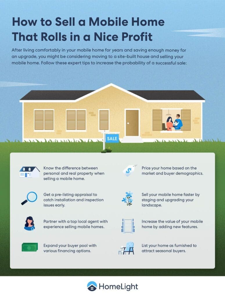 A HomeLight infographic about mobile homes.