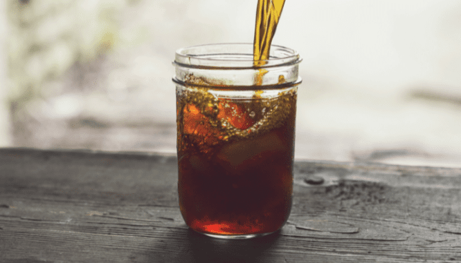 Iced tea being poured in a house with down payment assistance.