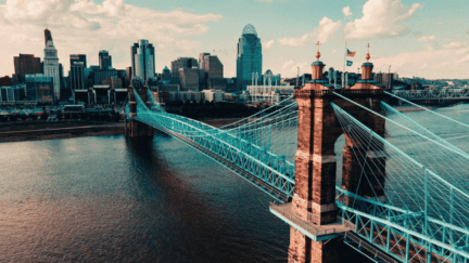 Bridge in Cincinnati, Ohio, where homeowners may want to know how to sell a house by owner.