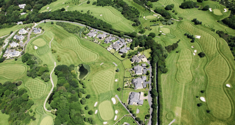 An aerial view of one of the best retirement communities in Tennessee.