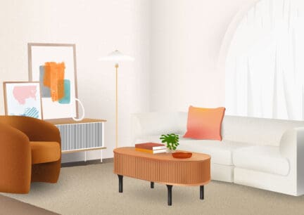 staged living room to help sell a house fast in Henderson