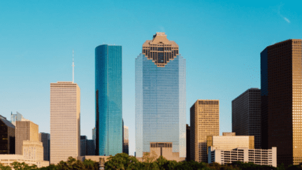 houston skyline where many we buy homes companies work