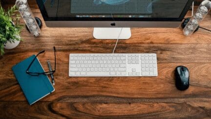 A computer used to find out the difference between fha and conventional loans.