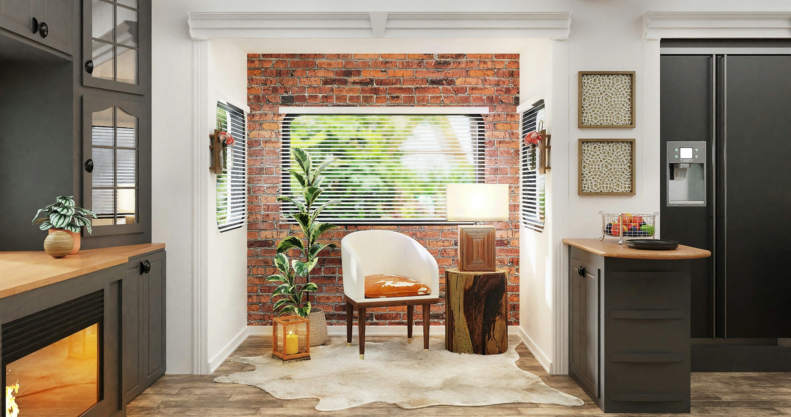 An image showing the interior of a house in Kansas