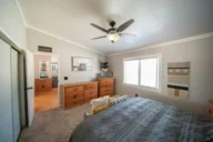 An image of a bedroom in mobile or modular home