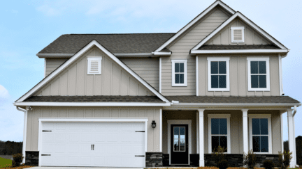 A house that has been purchased with a closing cost