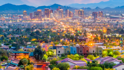 Aerial view in Arizona, where transfer tax will be paid by home sellers
