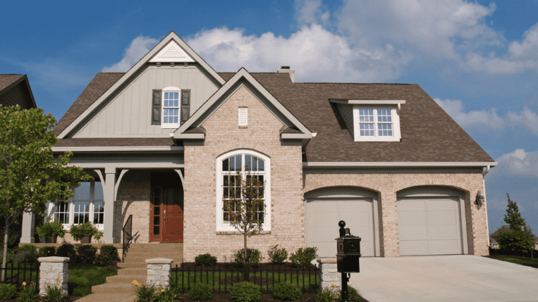An image of a suburban home that can represent is hazard insurance deductible on taxes