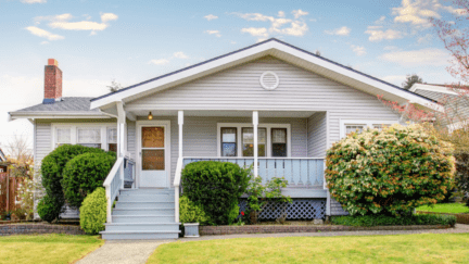An image of a house belonging to an owner who is exploring the option of a Home Equity Loan for a down payment on a new home