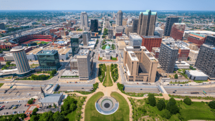 A view of St. Louis, where homeowners may want to sell their house fast