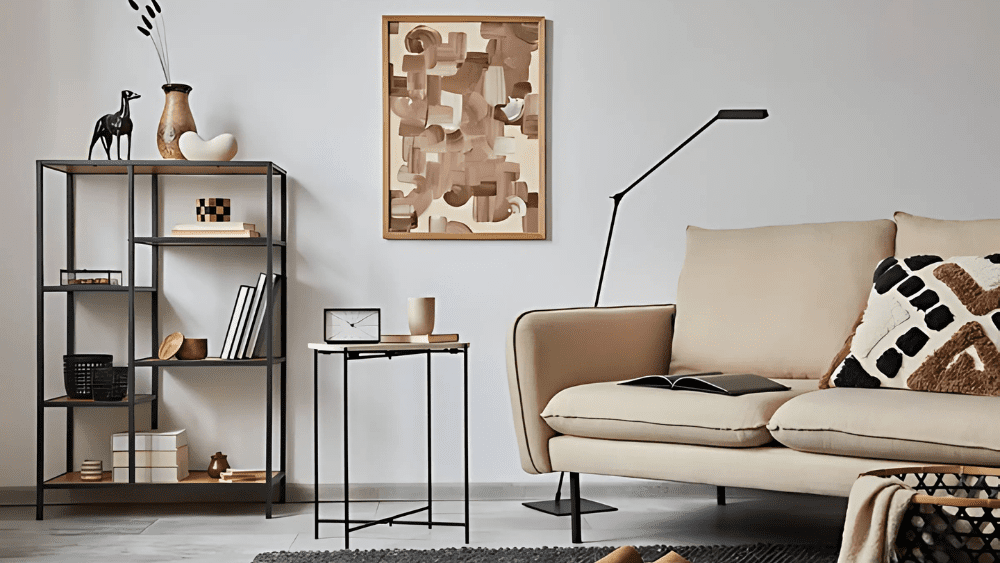 Modern staged living room to help sell a house fast in Waterloo