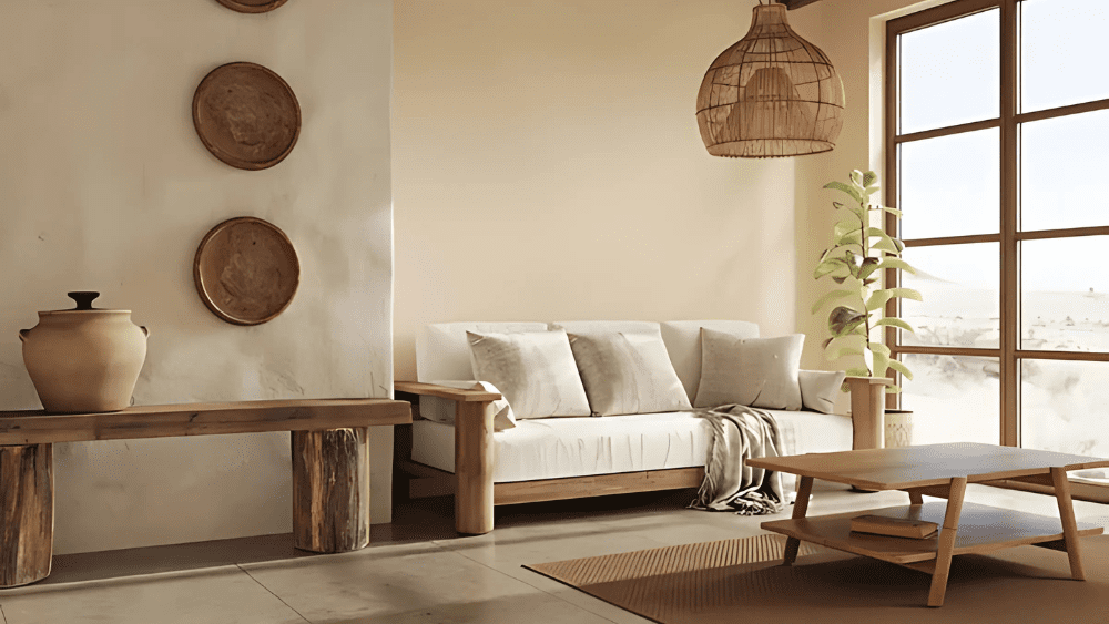 staged living room to help sell a house fast in Turlock, CA