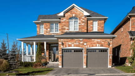 A home in a neighborhood where home sellers might want to know what happens to old home loans when selling a house