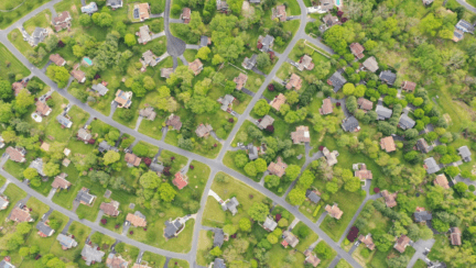 An aerial view to represent how to sell a house fast in Silver Spring