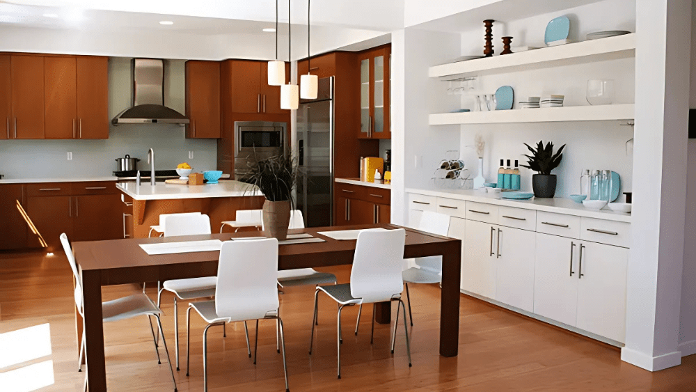 staged kitchen and dining to help sell a house fast in Hudson