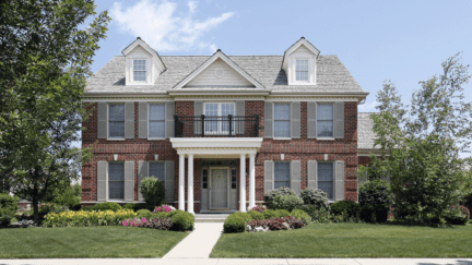 An image of a house listed through a flat-fee MLS service.
