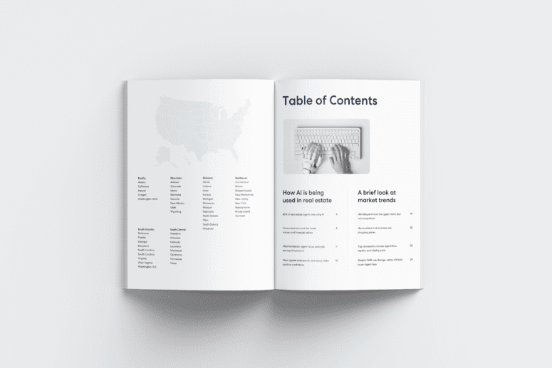2025 Top Agent Insights: AI Edition open booklet
