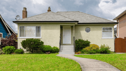 A house in Ewing, where home sellers can choose to sell their house for cash
